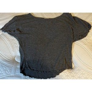 Destined Women's Charcoal Crop Top Size Small